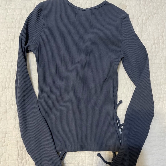 Rouje Julien blue wrap top sz 36 NWT - Picture 5 of 5